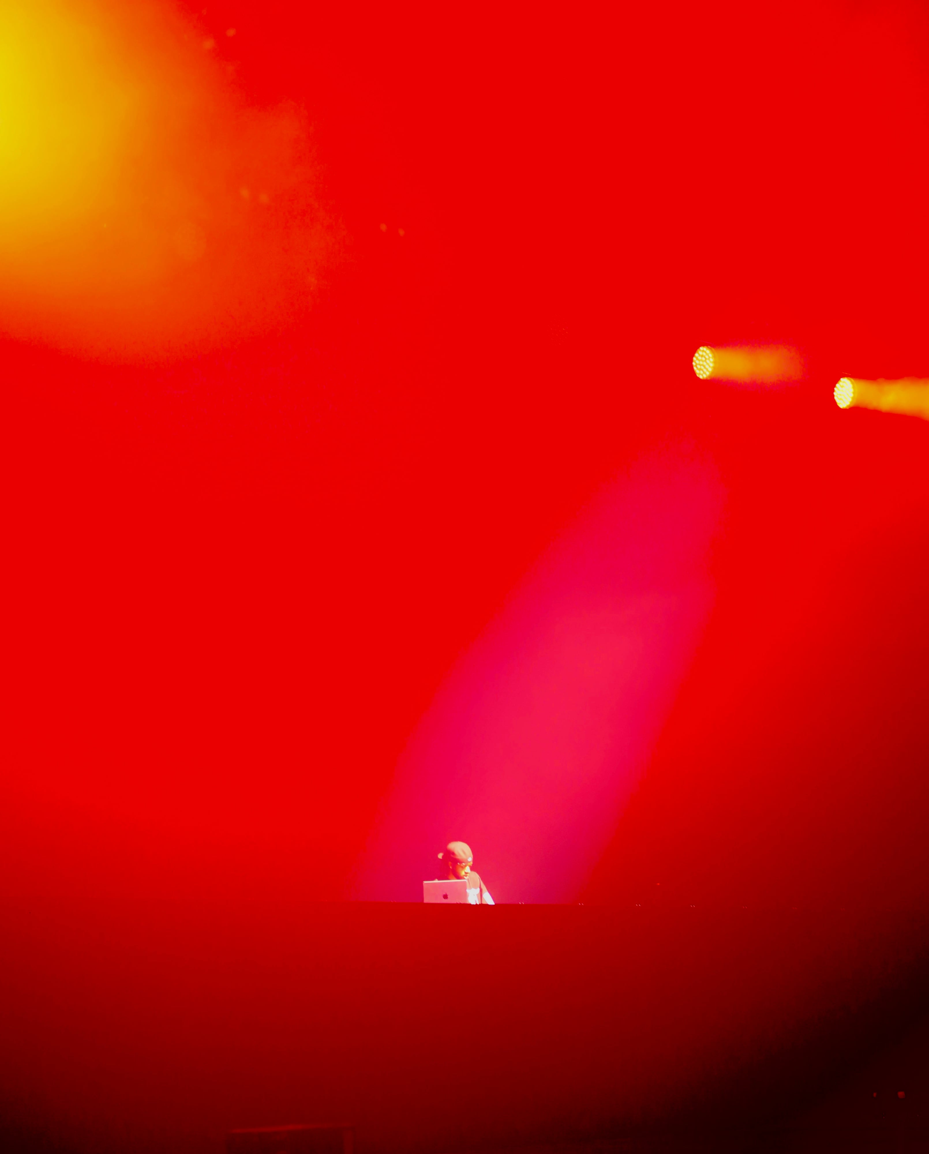 Stage lighting at a live event